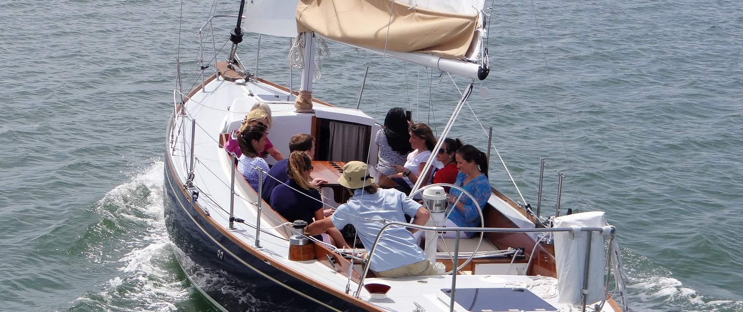 private cape cod sailing charters - sunset sail down